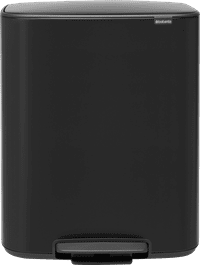 Brabantia Bo Pedal Bin 60L Matte Black