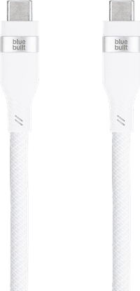 BlueBuilt USB-C Videokabel 240 W 2 m Nylon Weiß