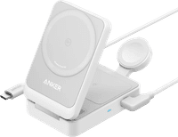 Anker Prime 3-in-1 MagGo Foldable Wireless Charger 15W White