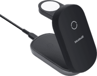 BlueBuilt 3-in-1 Wireless Charger with MagSafe and Qi2 25W Black