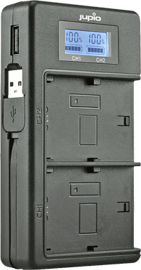 Jupio USB Duo Charger LCD for Fujifilm NP-W126(S)
