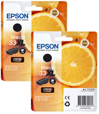 Epson 33XL Patrone Schwarz Doppelpack