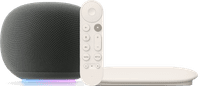 Google Home Lautsprecher Grau + Google TV Streamer 4K