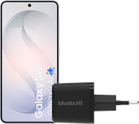 Samsung Galaxy S26 256GB White 5G + BlueBuilt Charger 45W Black