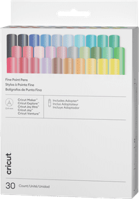 Cricut Extra Fine Point Pens 0.4mm Ultimate (Set of 30) + Adapter