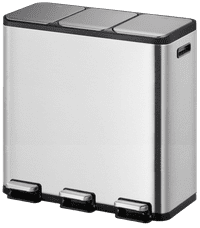 EKO EcoCasa II 3 x 15 Liter Matt Edelstahl