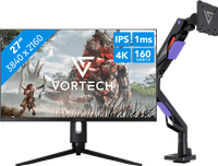 Vortech Prestige 27 inches 4K + Vortech Monitor Arm with Gas Spring