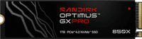 SANDISK Optimus GX PRO 850X 1TB NVMe-SSD mit Kühlkörper