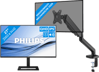 Philips 27E1N1600AE/00 + BlueBuilt Monitorhalterung Gasfeder für 1 Monitor