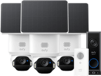 eufy SoloCam E42 3er-Pack + Video Doorbell E340 + Chime