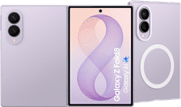 Samsung Galaxy Z Fold 8 512GB Purple 5G + Samsung Back Cover with Magnet Transparent