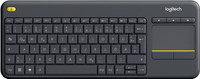 Logitech K400 Plus Wireless Touch Schwarz QWERTZ