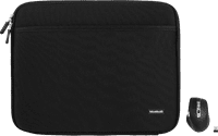 BlueBuilt Laptop Sleeve width 40 cm 17 inch Black + Maximus Mouse