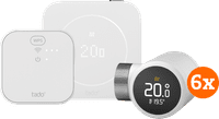 tado Kabelgebundenes Smart-Thermostat X Multiroom Starterset 2. Generation (6 Thermostatköpfe)