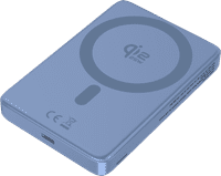 BlueBuilt Wireless Powerbank mit Qi2.2 und MagSafe 10.000 mAh mit Schnellladen 25 Watt Blau