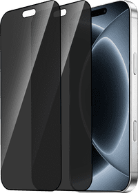 BlueBuilt iPhone 18 Pro Privacy Filter Screen Protector Glass Duo Pack