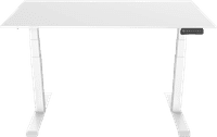 Euroseats Sitz-Steh-Schreibtisch Elektrisch 160 x 80 Weiß/Weiß
