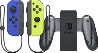 Nintendo Switch Joy-Con Set Blue/Neon Yellow + Nintendo Switch Joy-Con Charge Grip
