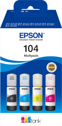 Epson 104 Tintenflaschen Multipack Farbe