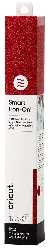 Cricut Smart Iron-on 33x91 Glitter Rot