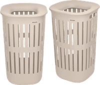 Brabantia Collect-It Wäschekorb 55 Liter - 2er-Set - Beige