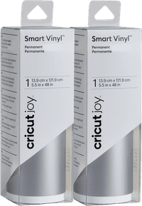 Cricut Joy Smart Vinyl Permanent 14 x 122 cm Silber Doppelpack