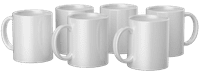 Cricut Tasse 350 Milliliter 6er-Pack (Weiß)