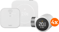 tado Kabelgebundenes Smart-Thermostat X Multiroom Starterset 2. Generation (4 Thermostatköpfe)