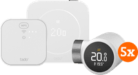 tado Kabelgebundenes Smart-Thermostat X Multiroom Starterset 2. Generation (5 Thermostatköpfe)