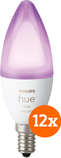 Philips Hue White and Color E14 12-pack