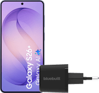 Samsung Galaxy S26 Plus 256GB Dunkelblau 5G + BlueBuilt Ladegerät 45 Watt Schwarz