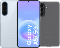 Samsung Galaxy A57 128GB Hellblau 5G + BlueBuilt Backcover Transparent