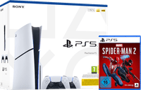 PlayStation 5 Slim mit Laufwerk + Spider-Man 2 + Zusätzlicher Controller Weiß