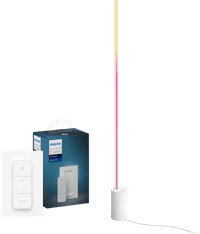 Philips Hue Gradient Signe White & Color Stehleuchte Weiß + Dimmer