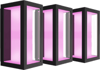 Philips Hue Impress Wandleuchte White & Color Schwarz Schmal 3er-Pack