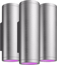 Philips Hue Appear Wandleuchte White & Color - Edelstahl 3er-Pack