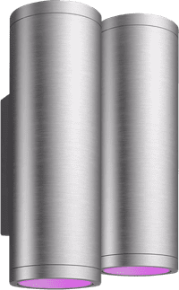 Philips Hue Appear Wandleuchte White & Color - Edelstahl Doppelpack