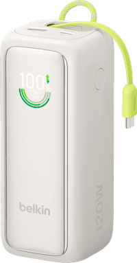 Belkin Powerbank 22.000 mAh mit Schnellladefunktion 120 Watt Beige
