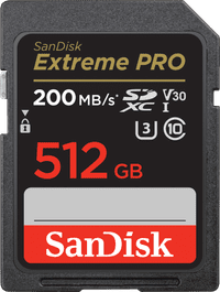 SanDisk SDXC Extreme Pro 512GB 140MB/s