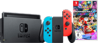 Nintendo Switch Red/Blue + Mario Kart 8 Deluxe