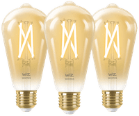 Wiz Smart Filament Light Edison 3-pack - Warm to Cool White Light - E27