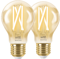 WiZ Smart Filamentlampe Standard Gold Doppelpack - Warmes bis kaltweißes Licht - E27