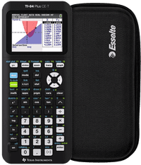 Texas Instruments TI-84 CE-T + Calculator Case Black