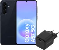 Samsung Galaxy A57 256GB Dunkelblau 5G + BlueBuilt Ladegerät mit USB-C-Anschluss 45 W Schwarz