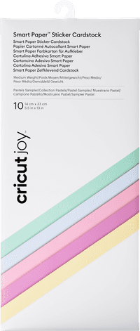 Cricut Joy Smart Sticker Cardstock 14x33cm Pastel 10-Pack