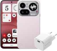 Nothing Phone (4a) Pro 256GB Rosa 5G + BlueBuilt Ladegerät mit USB-C-Port 45 W Weiß