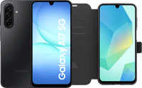 Samsung Galaxy A17 128GB Schwarz 5G + BlueBuilt Book Case Schwarz