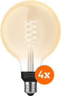 Philips Hue Filament Light White Globe XL E27 - 2023 - 4-pack