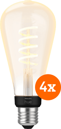 Philips Hue Filament White Ambiance Edison XL 4-pack