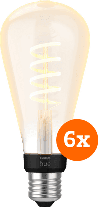 Philips Hue Filament White Ambiance Edison XL 6-pack